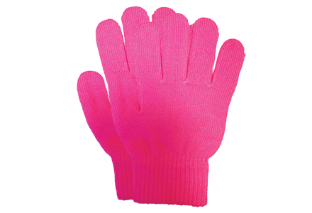 Plain Stretch Gloves Fuschia