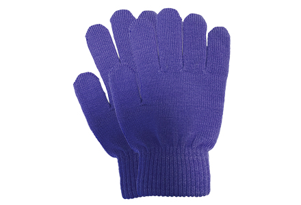 Plain Stretch Gloves Purple