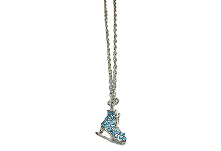 Ice Skate Necklace Turquoise