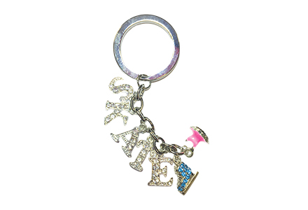 Ice Skating Keyring Charm. Part of the Chloe Noel Accessories collection available to buy from Skatey.co.uk