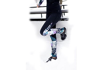 4Ever Skate Print Multicoloured Skate Leggings. Part of the EliteXpression Training collection available to buy from Skatey.co.uk