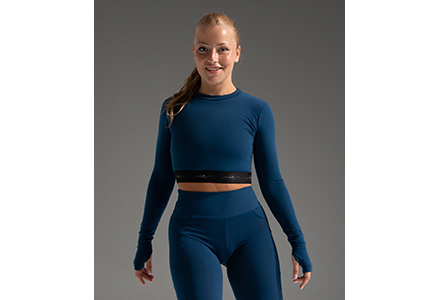 Cropped Top with Fleece Lining