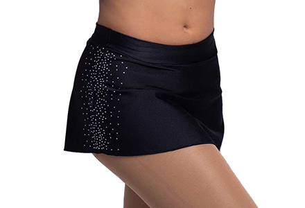A-Line Skating Skirt With Rhinestones