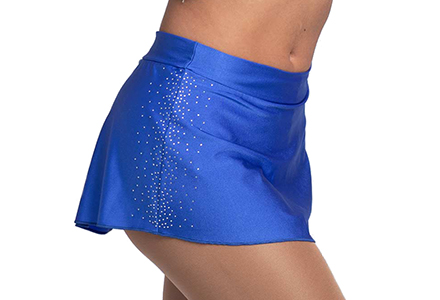 A-Line Skating Skirt With Rhinestones