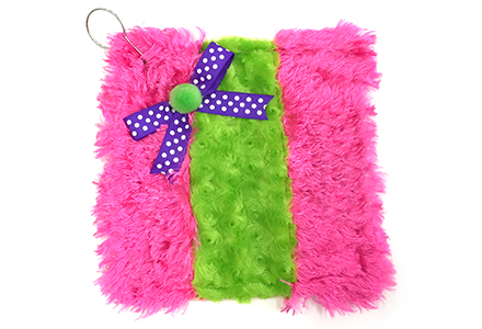 Dots and Bows Blade Towel Hot Pink, Lime and Purple