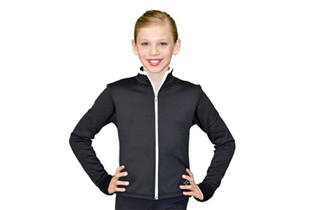 Colour Zip Fleece Fitted Ice Skating Jacket