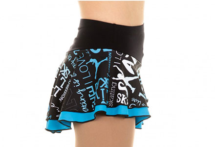 SK8 Print Double Layered Skirt