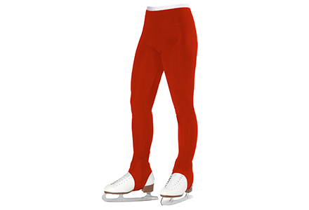 Red Stirrup Ice Skating Leggings. Part of the Intermezzo collection available to buy from Skatey.co.uk