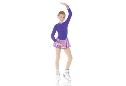 Polartec Fleece And Glitter Print Skating Dress. Part of the Mondor Skating Dresses collection available to buy from Skatey.co.uk