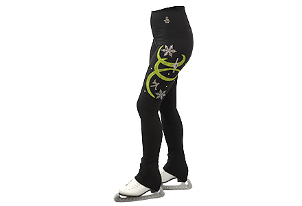 Sagester Neon Diamante Ice Skating Leggings. Part of the Sagester Skate Wear collection available to buy from Skatey.co.uk