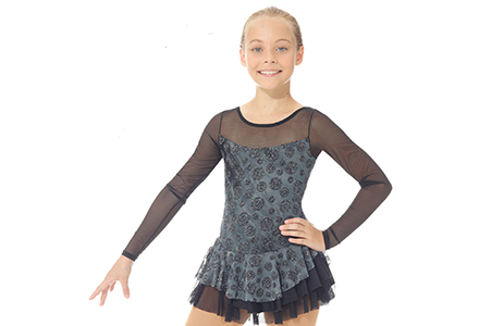 Shimmer Mesh Figure Skating Dress. Part of the Mondor Skating Dresses collection available to buy from Skatey.co.uk