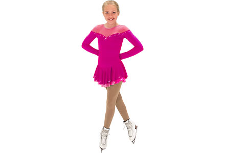 Supplex Figure Skating Dress With Crystals. Part of the Chloe Noel Ice Skating Dresses collection available to buy from Skatey.co.uk