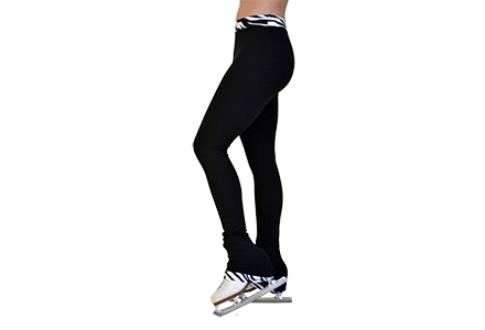 2&quot; Contrast Waist Ice Skating Leggings. Part of the Chloe Noel Ice Skating Trousers collection available to buy from Skatey.co.uk